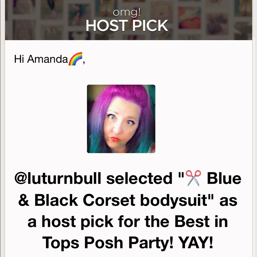 Blue & Black Corset bodysuit - Picture 9 of 9